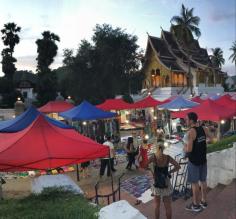 Exploring the Luang Prabang night market!