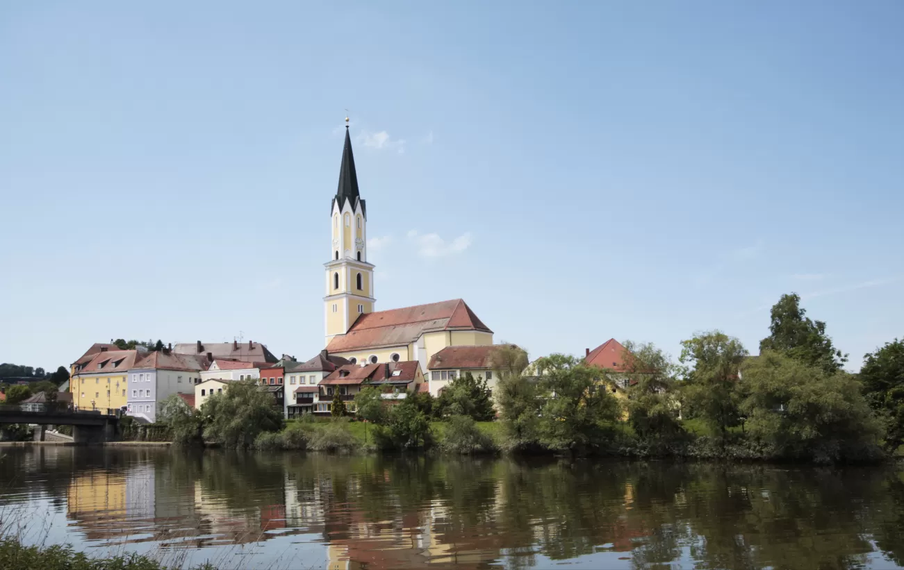 Panoramic view of Vilshofen