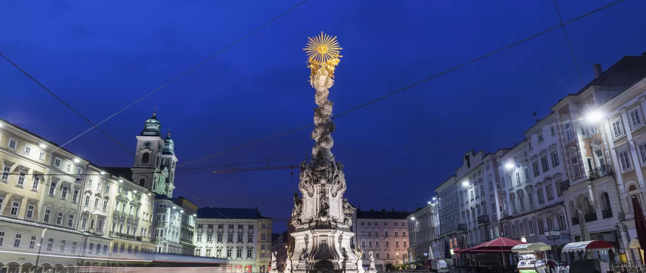 Column on Hauptplatz in Linz