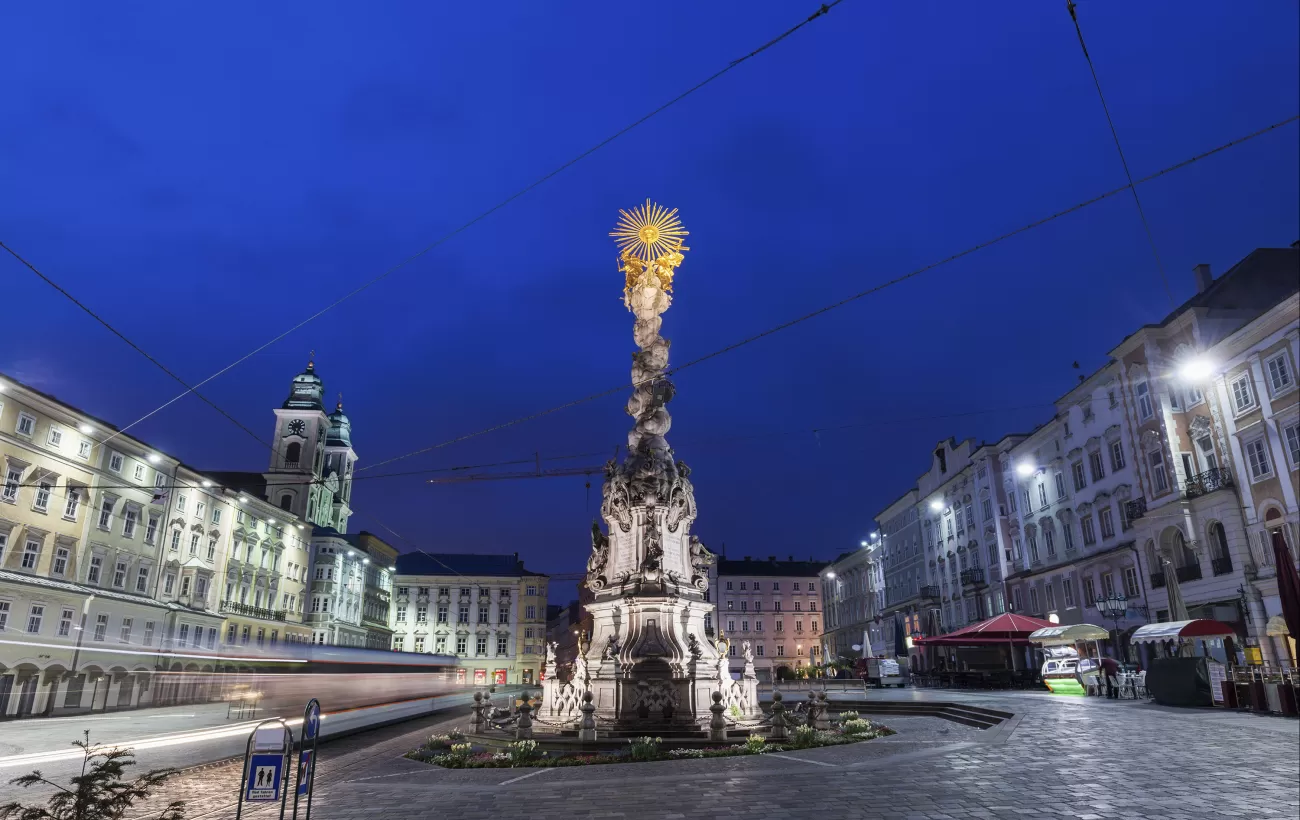 Column on Hauptplatz in Linz