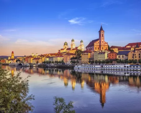 Passau at sunset, Germany