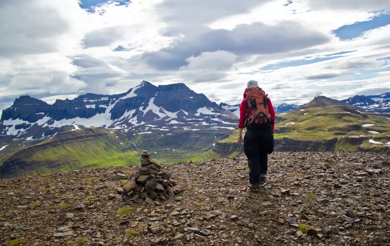 The Víknaslóðir Trail offers amazing views