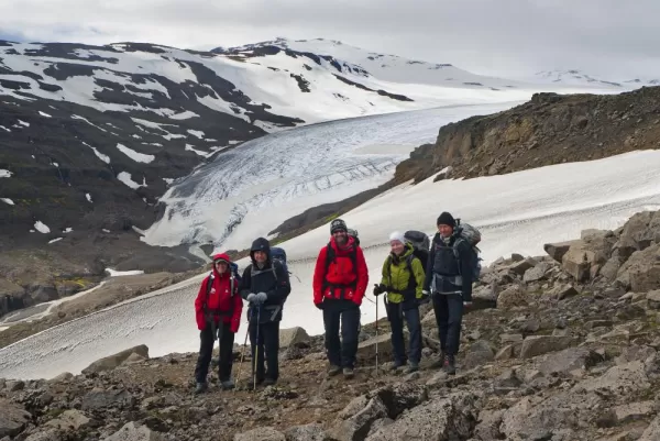 Hiking the remote landscape east of Vatnajökull