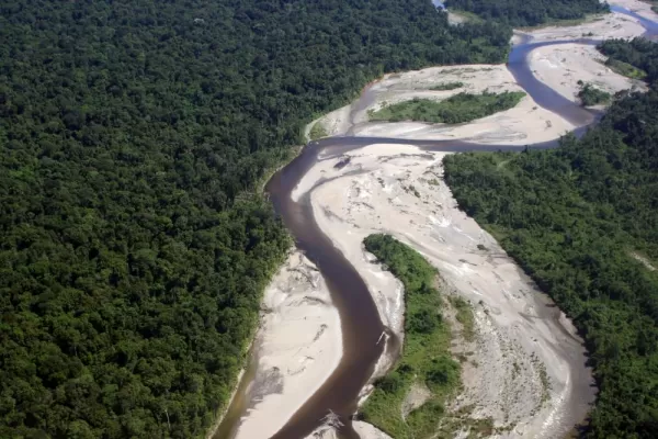 Aerial photo of Sepik River