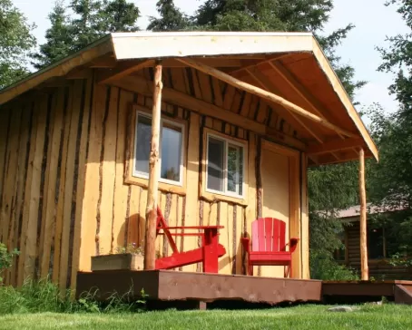 Guest cabin at Kenai Riverside Lodge
