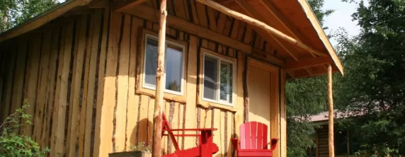 Guest cabin at Kenai Riverside Lodge