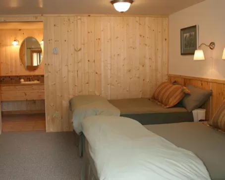 Guest cabin interior