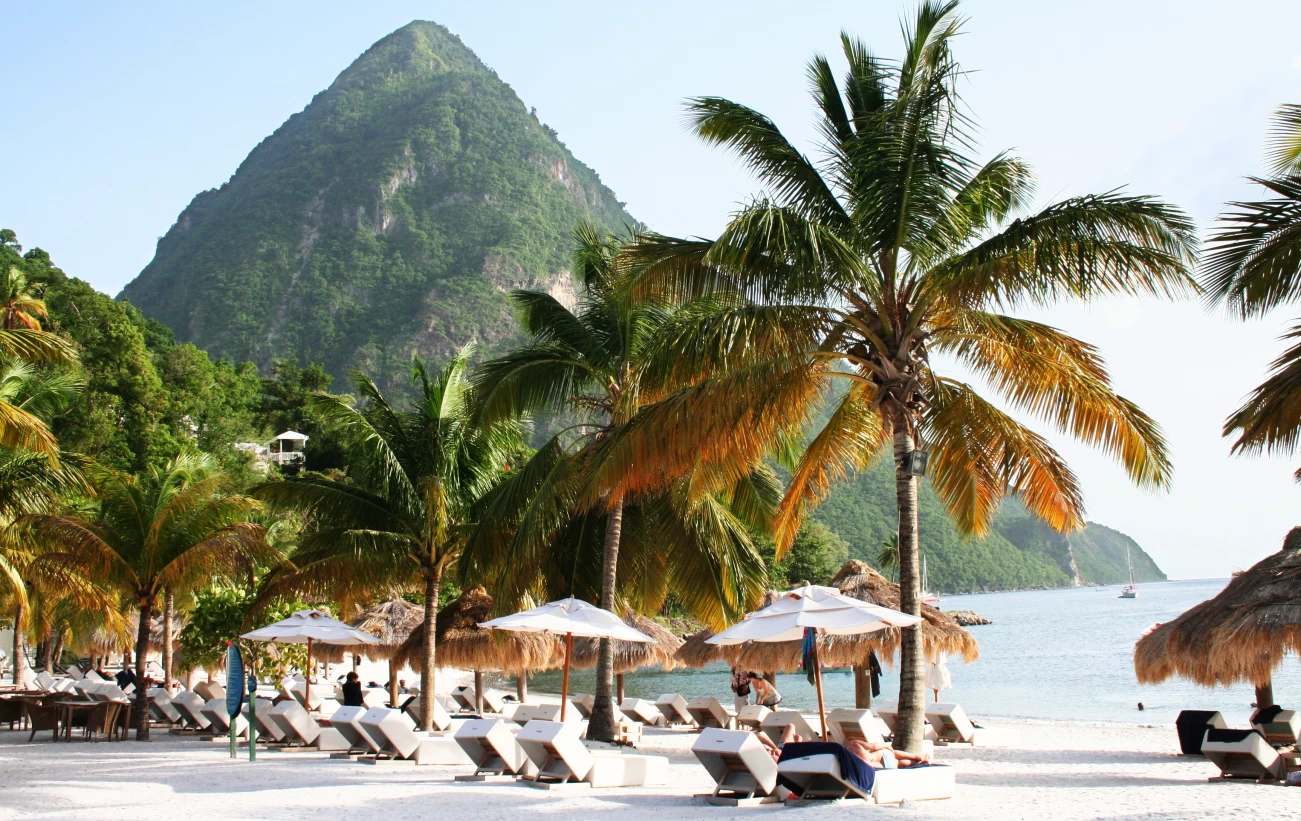 The Pitons in St Lucia