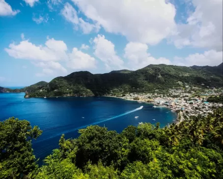 Soufriere bay, St Lucia