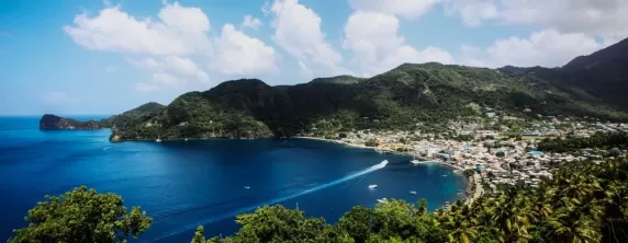 Soufriere bay, St Lucia