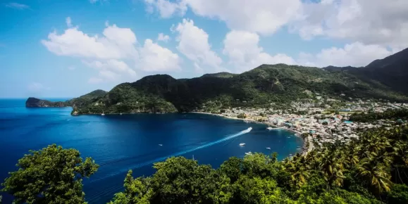 Soufriere bay, St Lucia