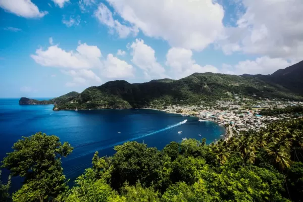 Soufriere bay, St Lucia