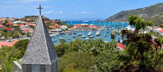 St Barts harbor view