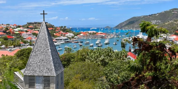 St Barts harbor view