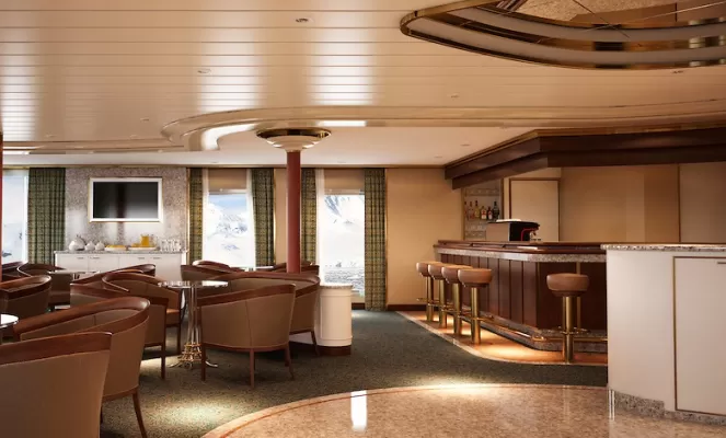 Bar and Lounge on the Silver Cloud Expedition