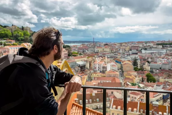 Tourist in Lisbon, Portugal