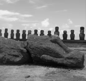 Moai At Rest-Ahu Tongariki