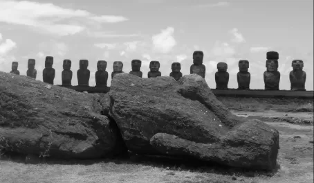 Moai At Rest-Ahu Tongariki