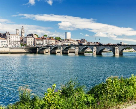 City of Macon in Burgundy region of France