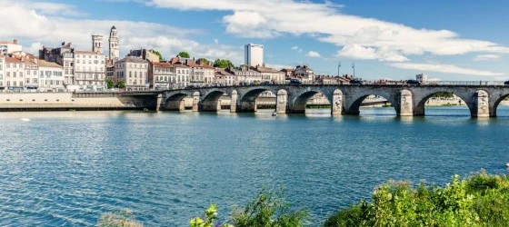 City of Macon in Burgundy region of France