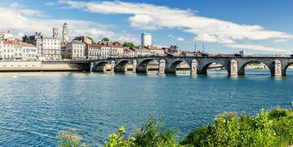 City of Macon in Burgundy region of France