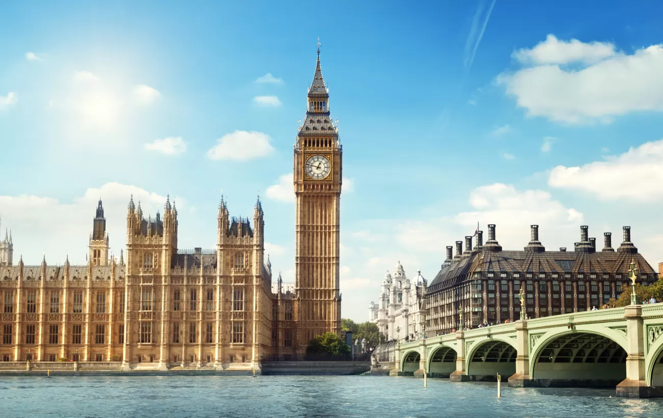 Big Ben on a sunny day in London