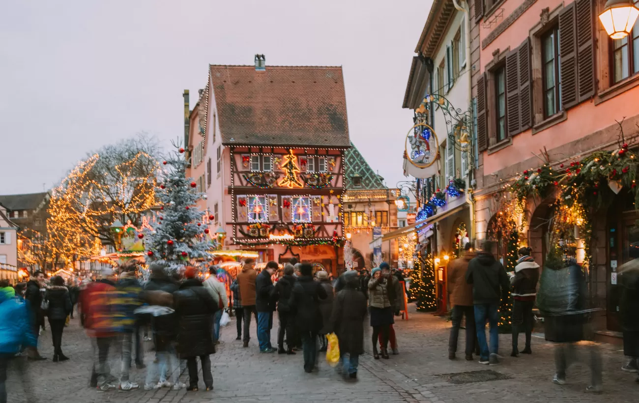 Christmas in Colmar in Alsace district