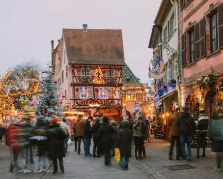 Christmas in Colmar in Alsace district