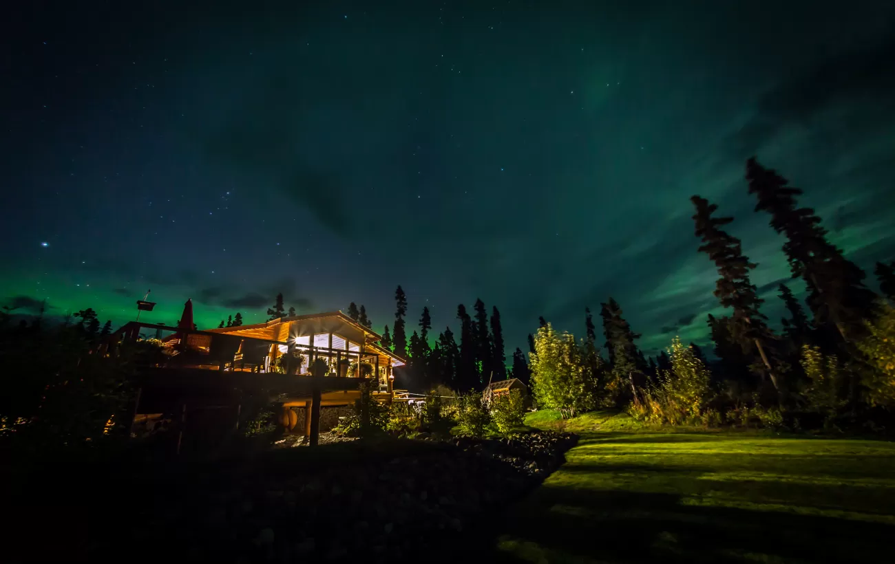 Enjoy rustic luxury and the remote wilderness Alaska lodge