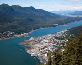 Aerial view of Juneau, Alaska