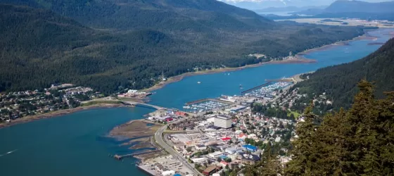 Aerial view of Juneau, Alaska