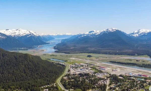 Aerial view of Juneau, Alaska