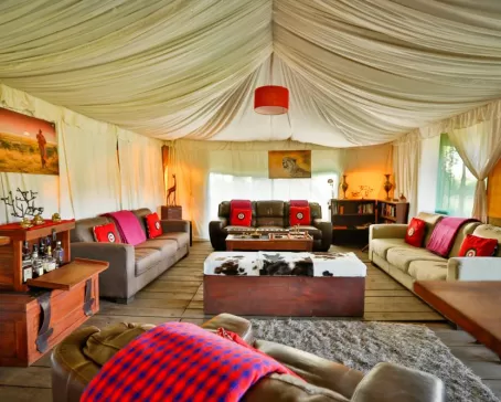 Lounge at Lemala Ngorongoro Lodge