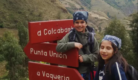My children in Peru