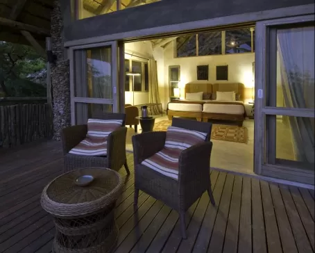 Enjoy the cool evenings from your private porch