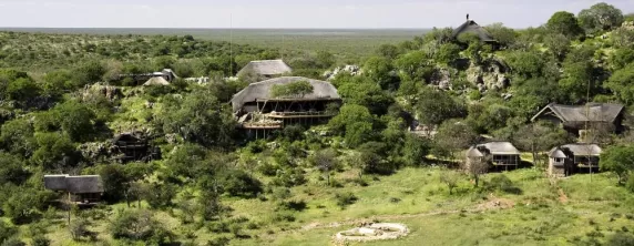 Aerial view of Ongava Lodge