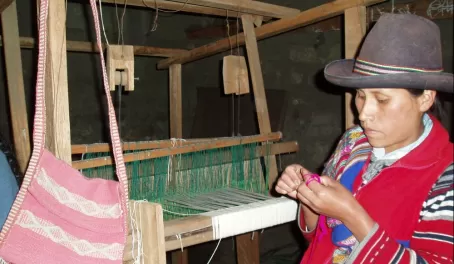 Traditional Peruvian weaving