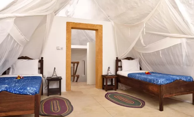 Upper floor loft in Shooting Star's Sea View Cottages