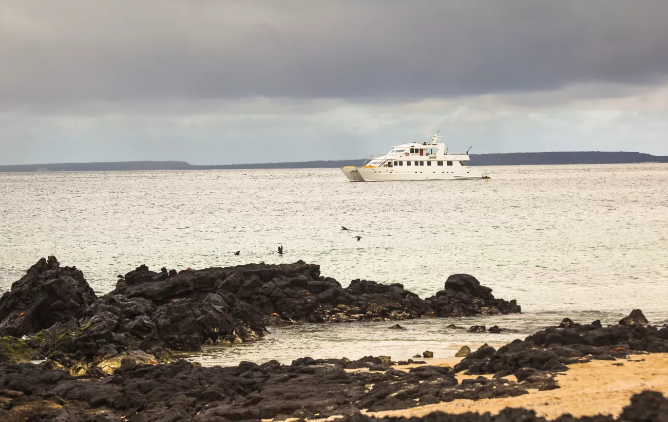 Cruising in the Galapagos - Bachas Beach on Santa Cruz Island