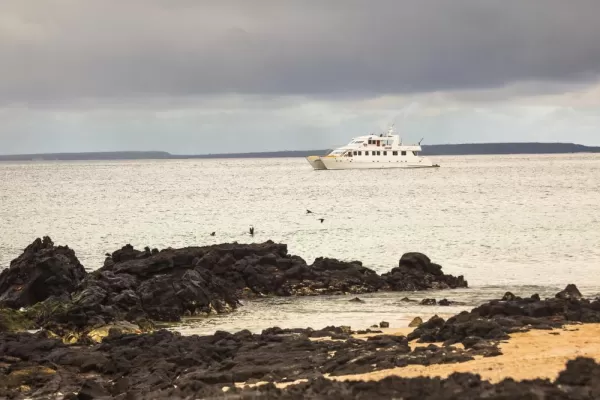 Cruising in the Galapagos - Bachas Beach on Santa Cruz Island