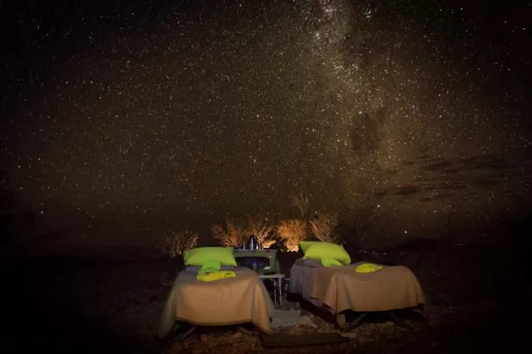 Spend the evening camping under the stars