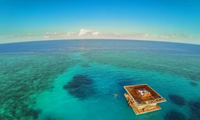 Experience the ocean like never before with a stay in the Underwater Room