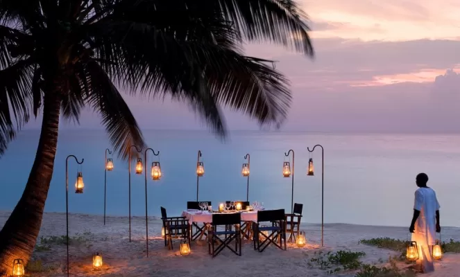 Dinner by the Indian Ocean