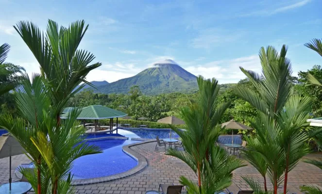 Sit back and enjoy the beauty of the Hotel Arenal Manoa