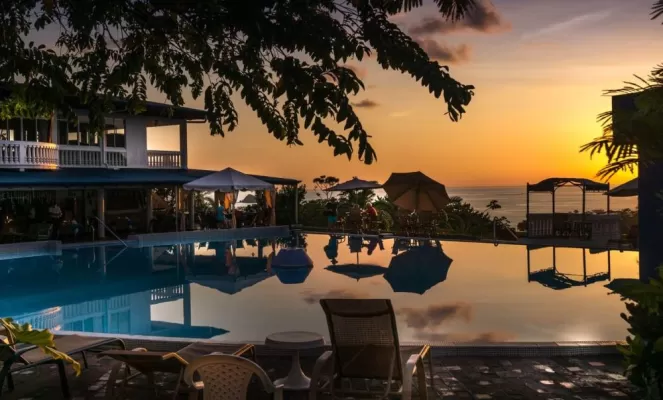 Sunsets at the Hotel Cristal Ballena