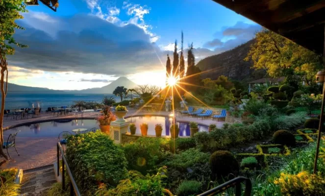 Stunning views from the Hotel Atitlan