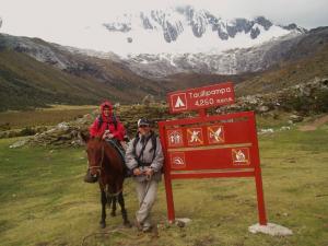 Our friend Milgros takes her son Bruno trekking in Peru's Ausangate