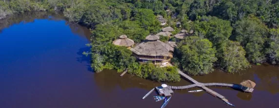 Aerial views of the Lodge