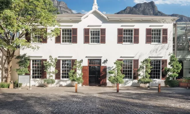 The front facade of the Vineyard, Cape Town