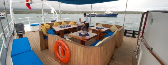 Relax and dine on deck